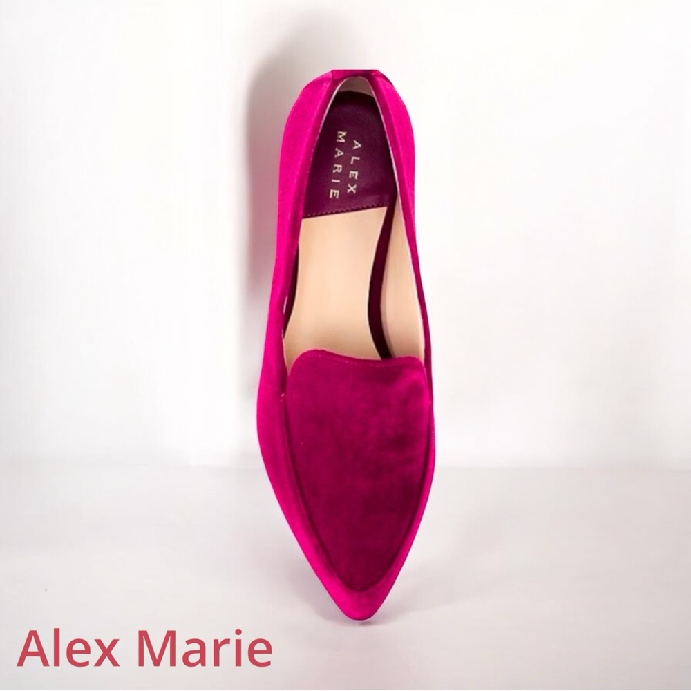 ⚫️⚫️⚫️ Alex Marie Women’s CAMPBELL Raspberry Velvet Flats